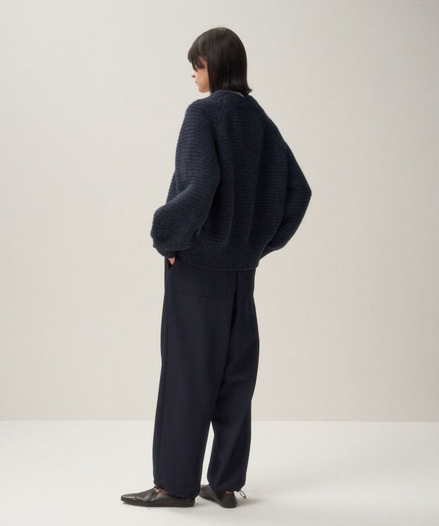 ATON WOOL CASHMERE SILK | カーディガン NAVY