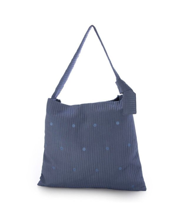 UNBILLION カシュカシュ cachecache / ラインドットワンショルダートート ブルー