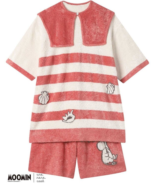 une nana cool 【ムーミン】MOOMIN × une nana ccol　プルオーバー&ハーフパンツセット RE