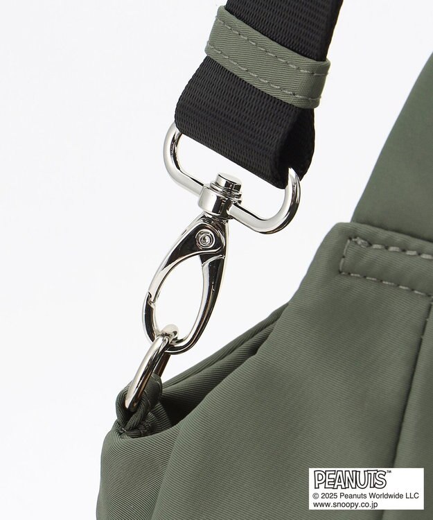 Y'SACCS SNOOPYデザイン　ギャザー2wayミニトート カーキ
