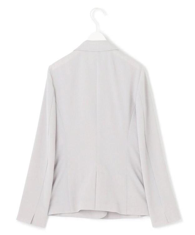 ICB L 【接触冷感・速乾・防シワ・洗える】 レーヨンライクトロ テーラードジャケット ライトグレー系