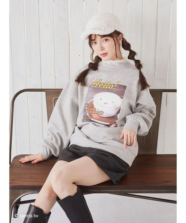 earth music&ecology ｍｉｆｆｙ／ｅａｒｔｈ　ｓｗｅａｔ　ｃｏｌｌｅｃｔｉｏｎ Light Gray