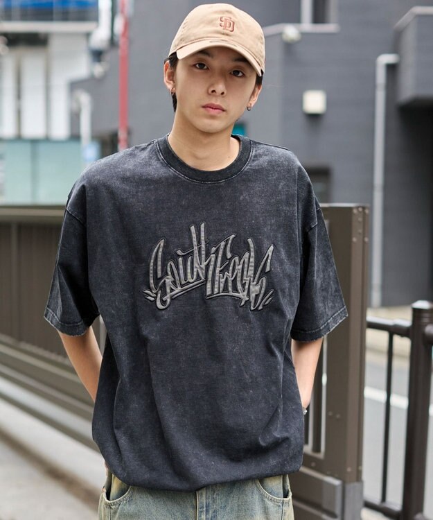 WEGO 【ユニセックス着用ITEM】ワッペンロゴドロストBIG　T（SS） ブラックその他