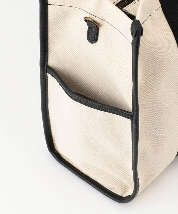 LA BAGAGERIE クラシックヨコナガトート ブラック×ナチュラル