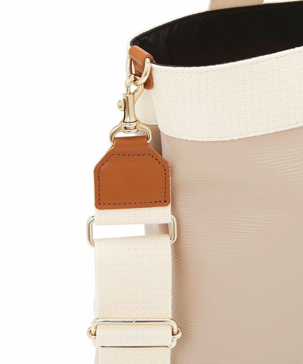 TOPKAPI 【Breath TOPKAPI】RIPPLE リプル ファスナー付 縦型 2way トートバッグL ペールベージュ