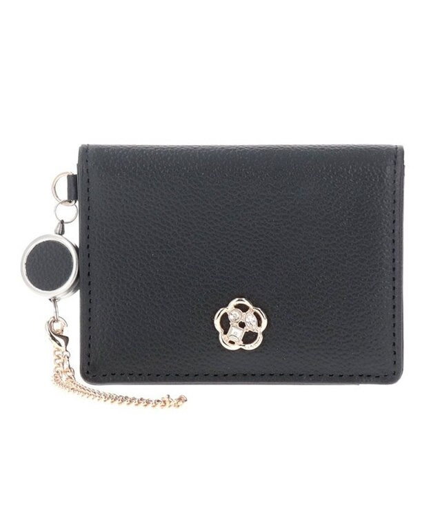 CLATHAS モマン リール付二面パスケース ブラック