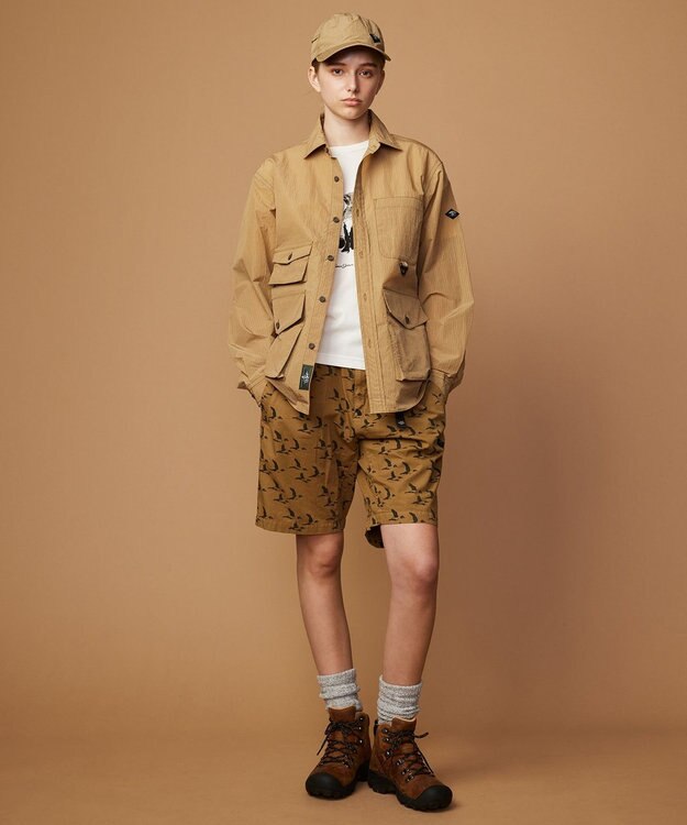 JOSEPH ABBOUD MOUNTAIN 【ECO撥水・軽量・男女兼用・折り畳み可・究極のポータブル性】折り畳みキャップ ベージュ系