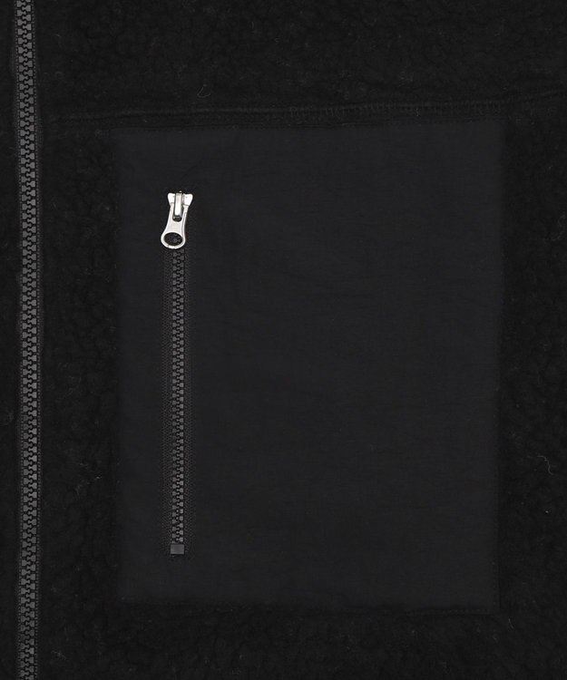 WEGO 【2025年秋冬新作アイテム/ユニセックス着用ITEM/SMLサイズ展開】ボアブルゾン ブラック