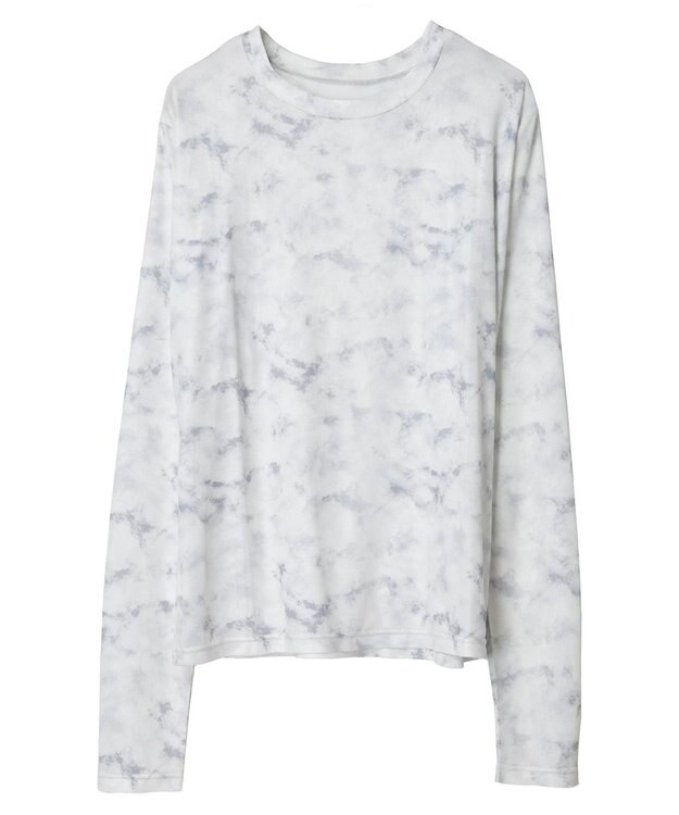 Green Parks クルーネックアソート柄シアープルオーバー Gray