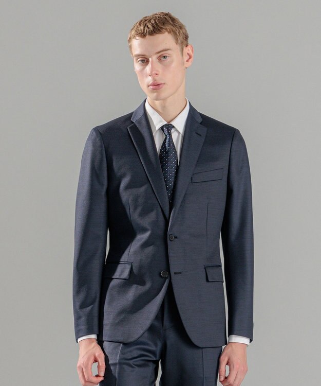 JOSEPH HOMME 新素材【抜群のストレッチ性/セットアップ対応可】スプリングウールジャージー ジャケット ネイビー系