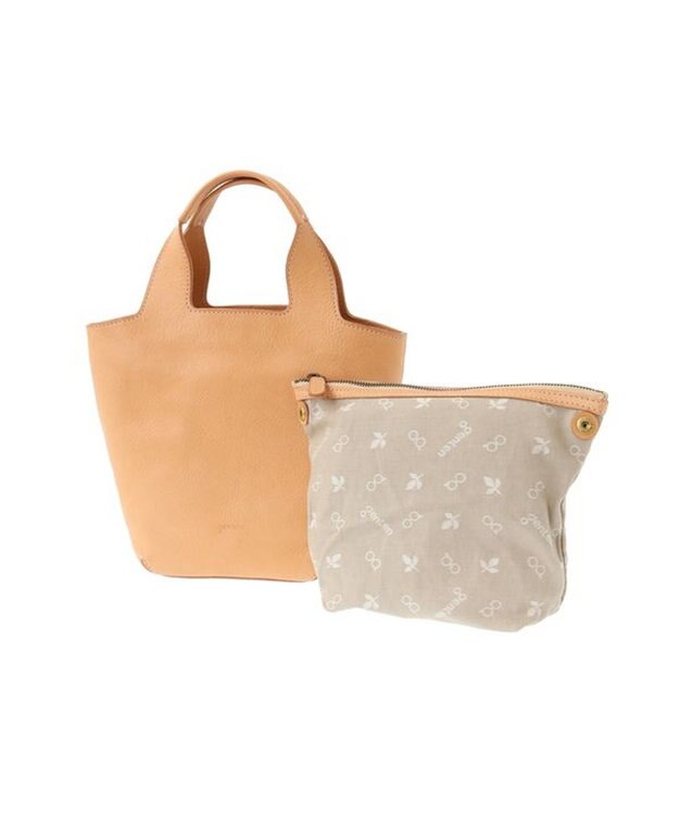 genten クオイオ　トートバッグ小 ヌメベージュ