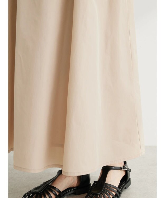 Green Parks ・ＥＬＥＮＣＡＲＥ　ＤＵＥ　タフタフレアスカート Beige