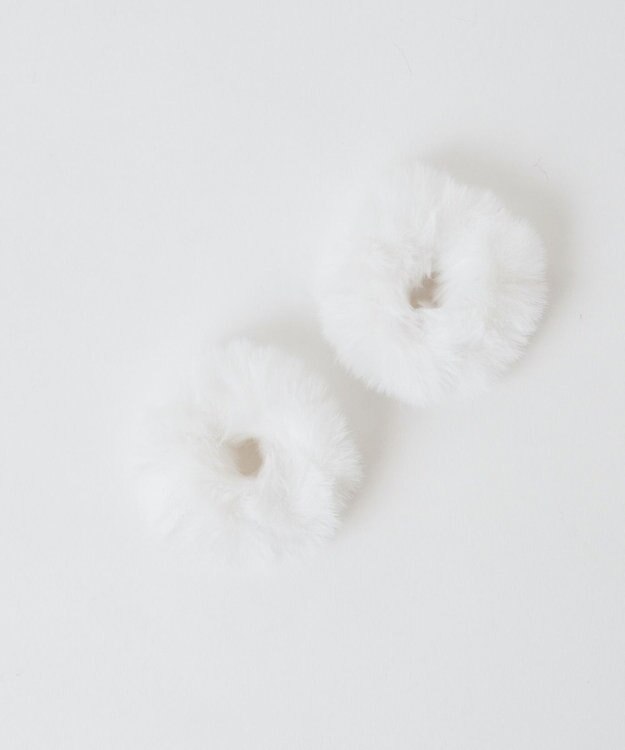 WEGO L2Pファーヘアゴム ホワイト