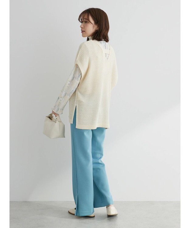 Green Parks ・ＥＬＥＮＣＡＲＥ　ＤＵＥ　センターシームパンツ Sax