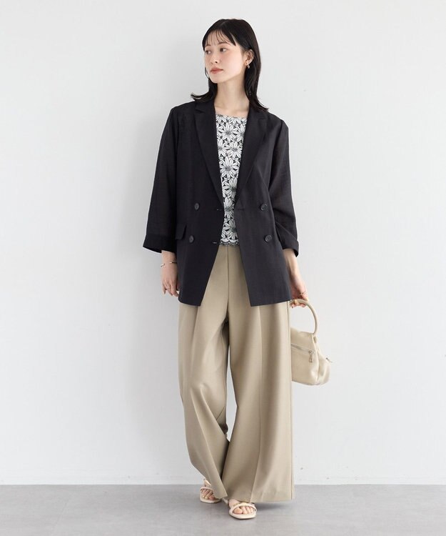 YECCA VECCA シアーテーラードジャケット Ivory