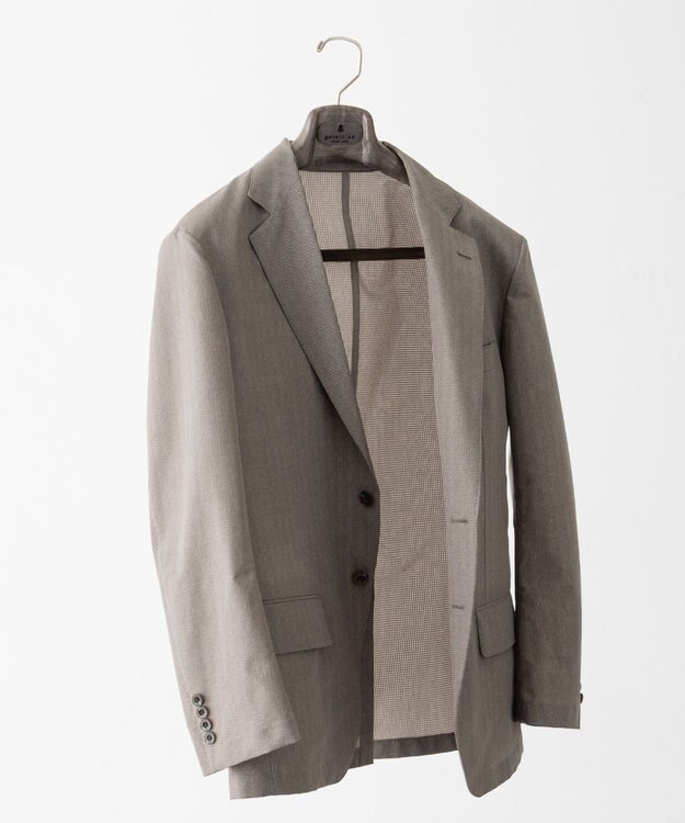 GOTAIRIKU 圧倒的清涼感・８つの機能美【接触冷感/通気性/軽量/撥水…等】クールドッツ セットアップパンツ_ヘリンボーンプリント（25年モデル） ベージュ_ヘリンボーン柄