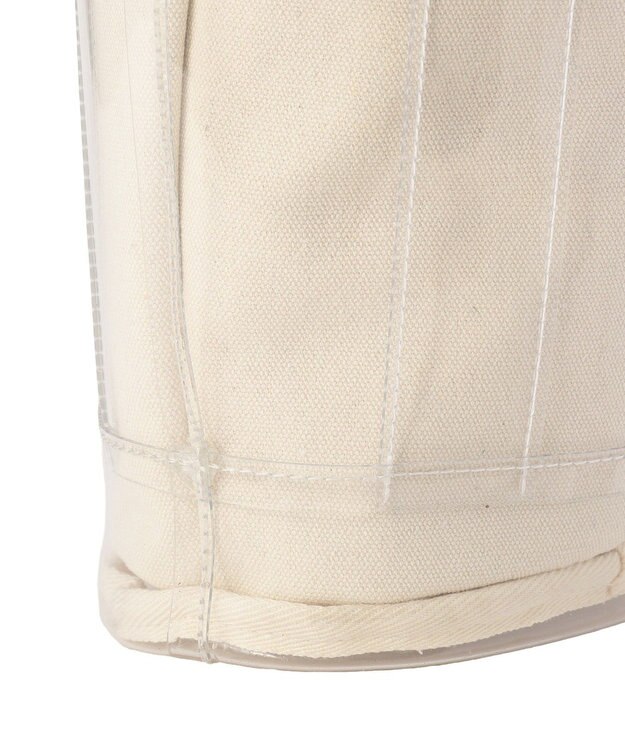 AMERICAN HOLIC 【2点セット】巾着付PVCバッグ Beige