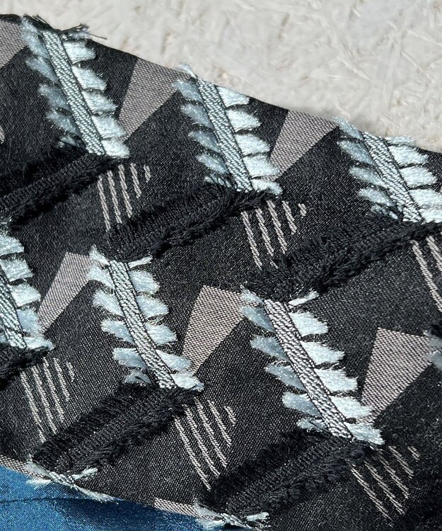 POLS ジャガード織 KIRAMEKI ヘアバンド ブルー