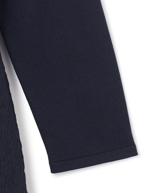 ICB 【洗える】 ニットコンビジャガード ワンピース ネイビー系