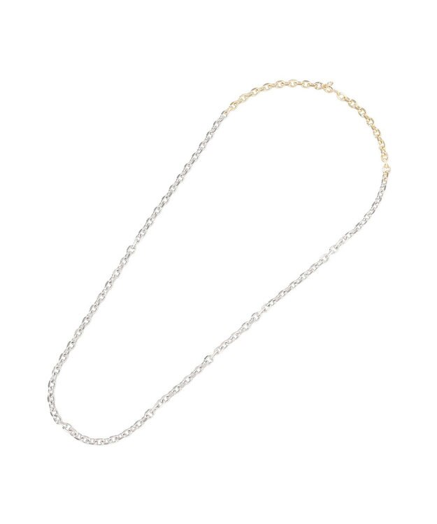 AMERICAN HOLIC 2WAYバイカラーチェーンネックレス Silver