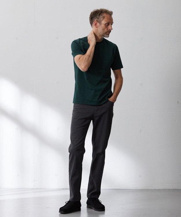 J.PRESS MEN バックプリントTシャツ グリーン系