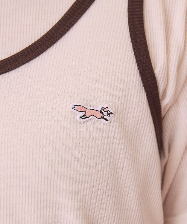 AMERICAN HOLIC 【PENNEY'S】配色タンクトップ+Tシャツ Ivory