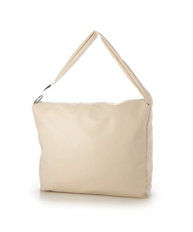 UNBILLION カシュカシュ cachecache / ソフト合皮スクエアホーボーショルダーバッグ アイボリー