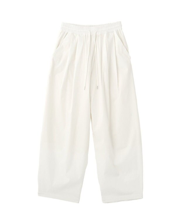 AMERICAN HOLIC ナイロンドロストタックパンツ Off White