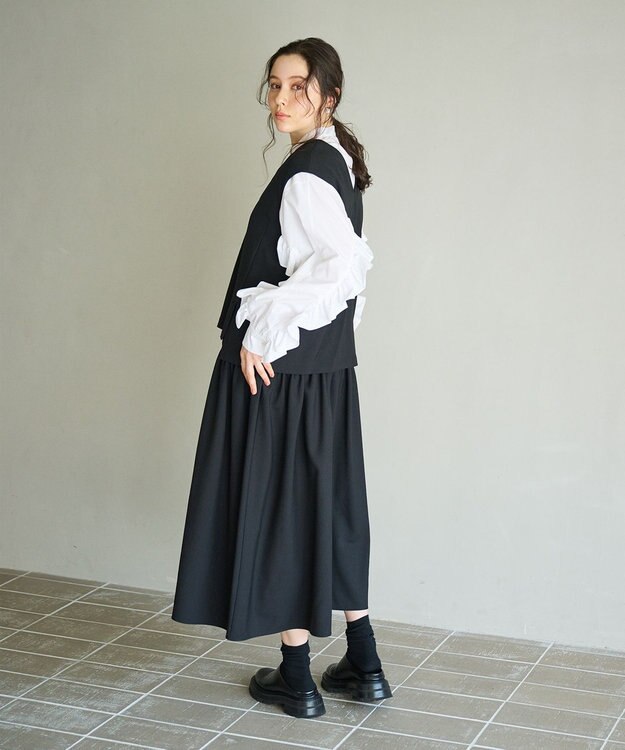 #Newans セットアップライクワンピース ブラック