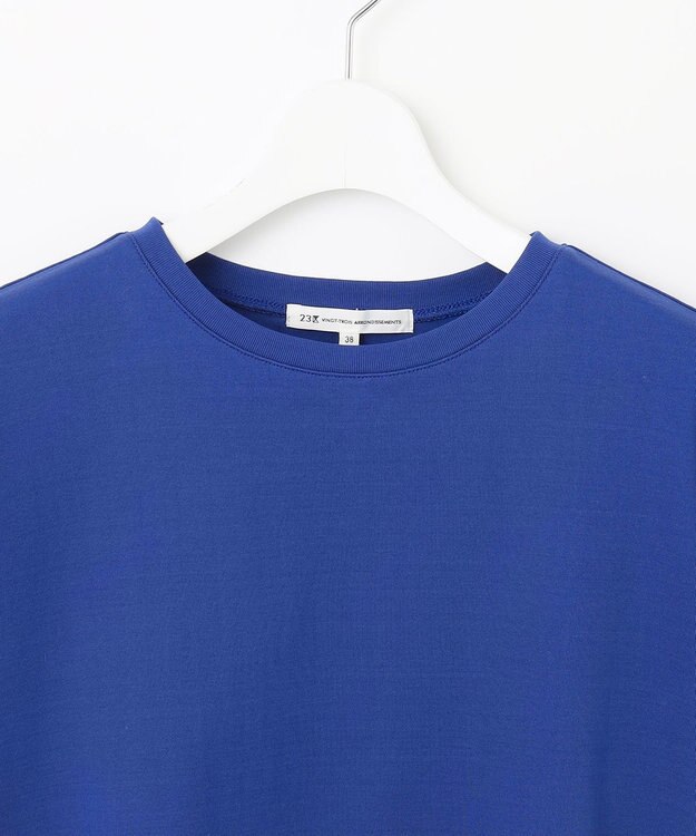 23区 S 【GLOW8月号掲載/接触冷感】半袖 クロップド IT TEE [WEB限定]ブルー系