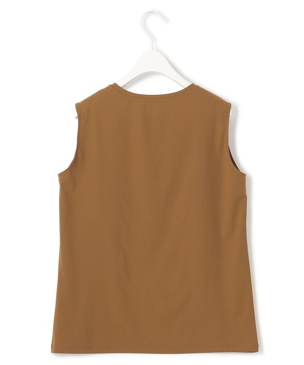 ICB 【接触冷感・UVカット・速乾・洗える】マットスキューバ タンクトップ型プルオーバー キャメル系