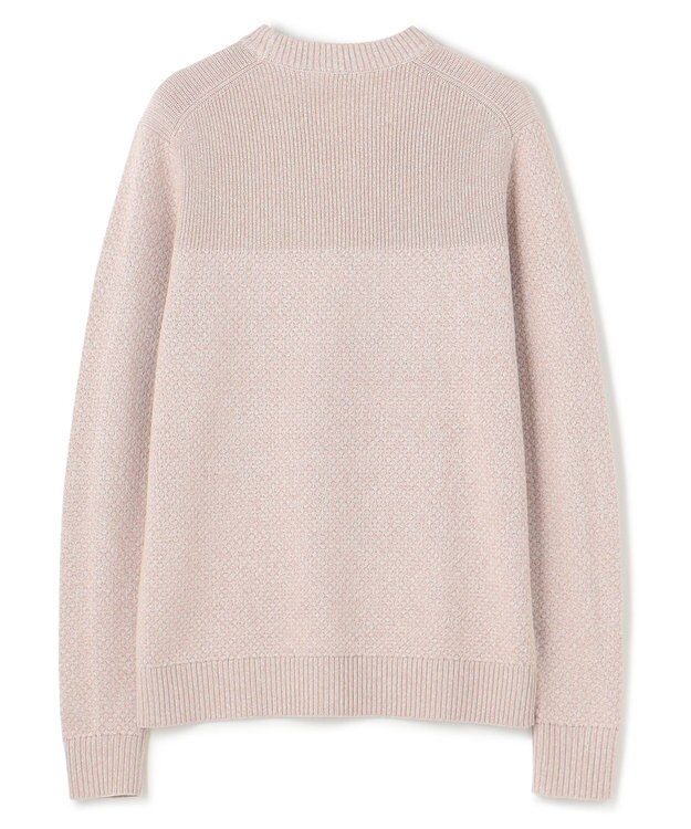 JOSEPH HOMME 【LEON 掲載】シルクバルキーハニカム　クルーネックニット ローズ系