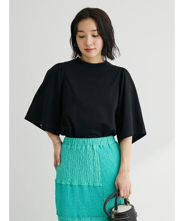 Green Parks 汗じみ防止袖ギャザープルオーバー