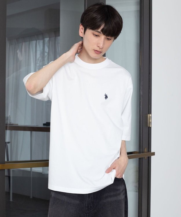 WEGO U.S. POLO ASSN.別注 接触冷感T（SS） ホワイト