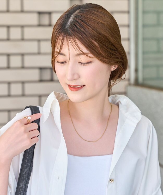 Phoebe 【痛くないシリーズ/金属アレルギー対応】ニュアンスハートライトフィットイヤリング　シャンパンゴールド シャンパンゴールド