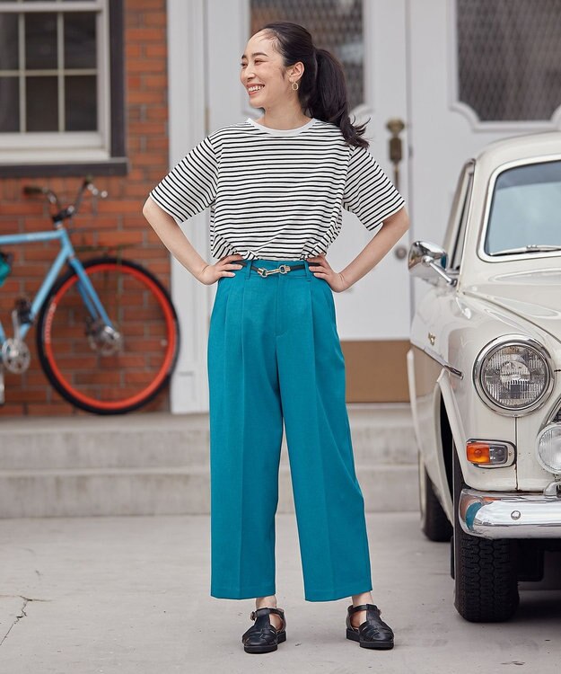 ANY 半袖テールＴシャツ ボーダー