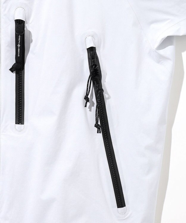 JOSEPH ABBOUD MOUNTAIN 【軽量/撥水/防風/透湿/ライナードッキング対応】ウルトラフライナイロン マウンテンシェルパーカー ホワイト系