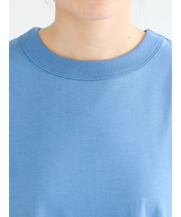 CRAFT STANDARD BOUTIQUE 接触冷感機能性フレンチスリーブワンピース Blue