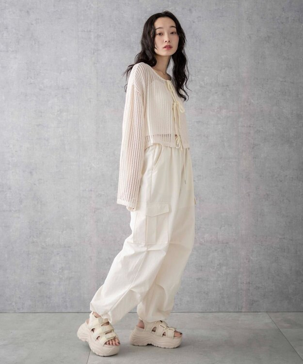 WEGO ボリュームスニーカースポーツサンダル ベージュ