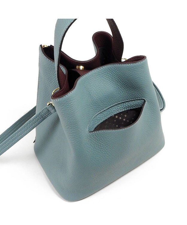 PELLE BORSA 2ウェイショルダーバッグ Reinette レネット 4741 ブルーグレー