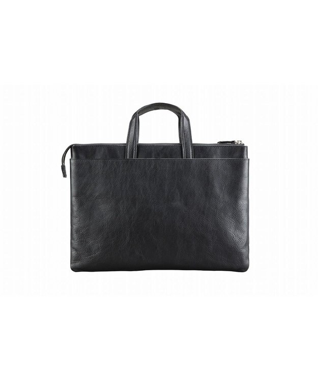 ACE BAGS & LUGGAGE ultima TOKYO ウルティマ トーキョー ライル 2WAYバッグ クラッチ 手提げの2WAYで使えるマチなしタイプ A4サイズ ブリーフケース オールレザー 身の回り品収納に 77825 ブラック