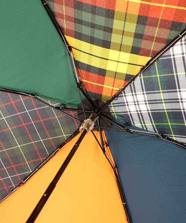 +RING 【UVカット95%以上】【UPF50＋】プラスリング ユニセックス 晴雨兼用 折傘 MLT T1314 マルチカラー