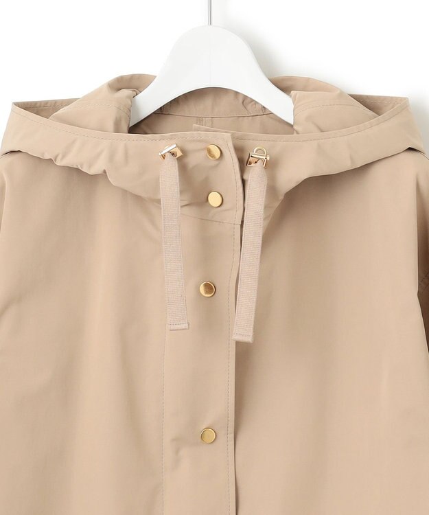 23区 L 【洗える/撥水加工】ブライトウェザークロス フーテッド アウター ベージュ系