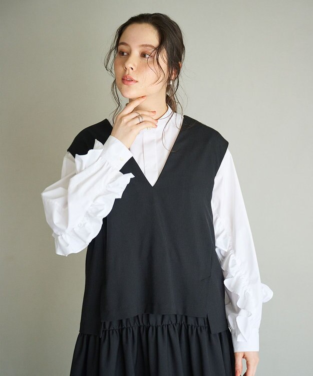 #Newans セットアップライクワンピース ブラック