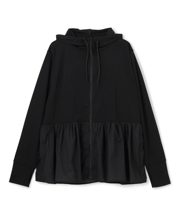 UNFILO ラッシュガード ペプラムフーディ ブラック