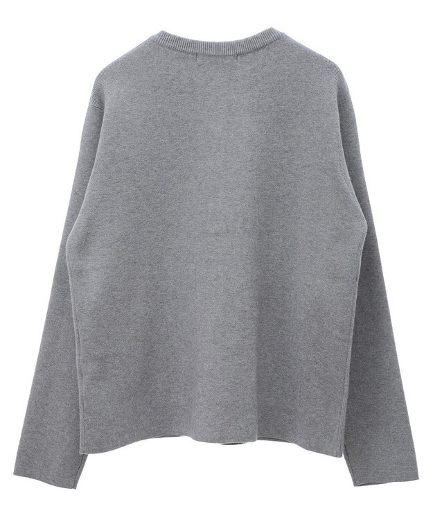 AMERICAN HOLIC バイパチクルーネックニットカーディガン Gray Mixture