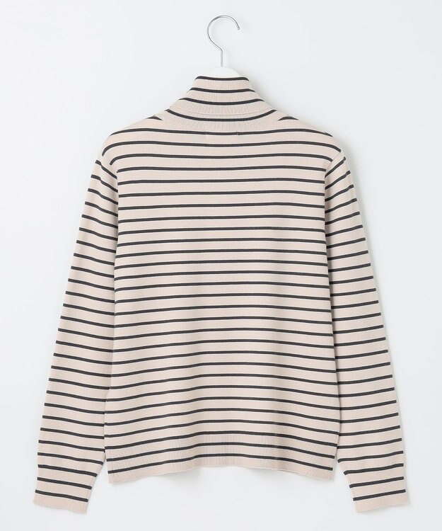 J.PRESS LADIES L 【ご好評につき新色追加！・WEB限定カラーあり・洗える】PRINCE タートルネック ニット ベージュ×スレート系