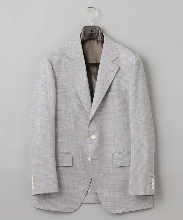 GOTAIRIKU 【完全オリジナル素材】タイワンタフタ ジャケット ライトグレー系