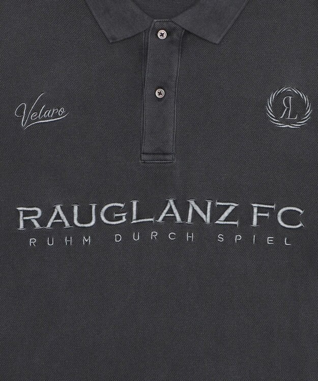 WEGO 【ユニセックス着用ITEM】ピグメントロゴポロシャツ（SS） スミクロ