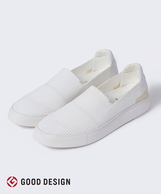 steppi “撥水＆洗えるニットシューズ” UNISEX ニット スニーカー アイボリー